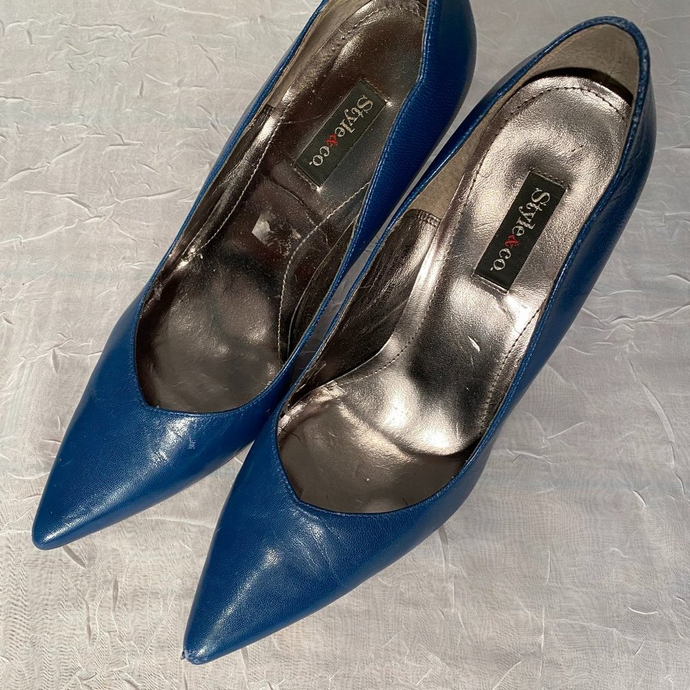 Teal 90s Style&Co Pointed Heels